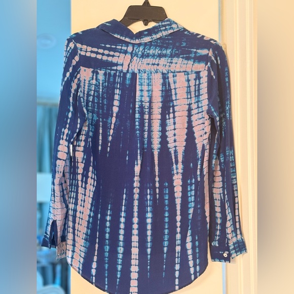 Tangerine-NYC silk tie dye blouse size small - Picture 2 of 4